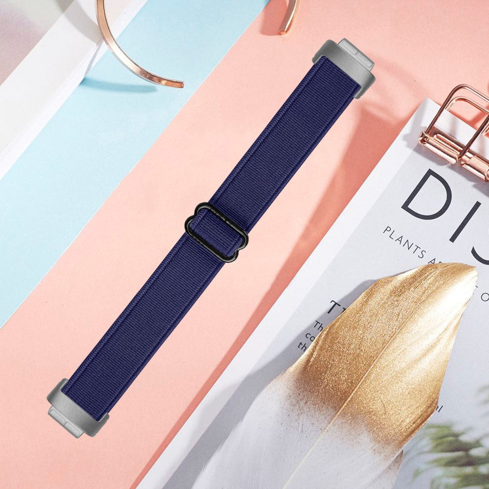 Cool Metal Og Nylon Rem passer til Fitbit Inspire 3 - Blå#serie_13