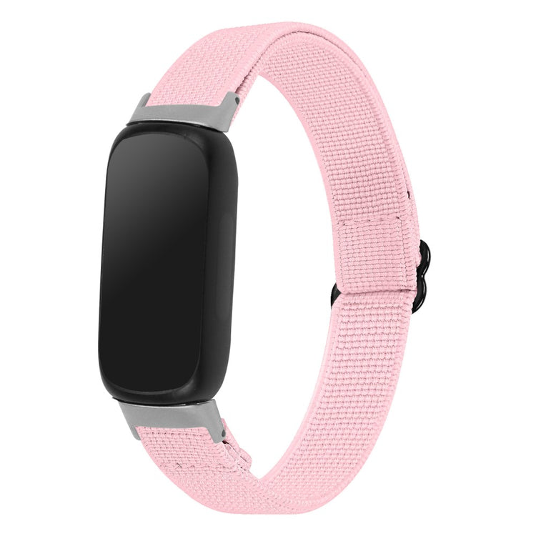 Cool Metal Og Nylon Rem passer til Fitbit Inspire 3 - Pink#serie_3