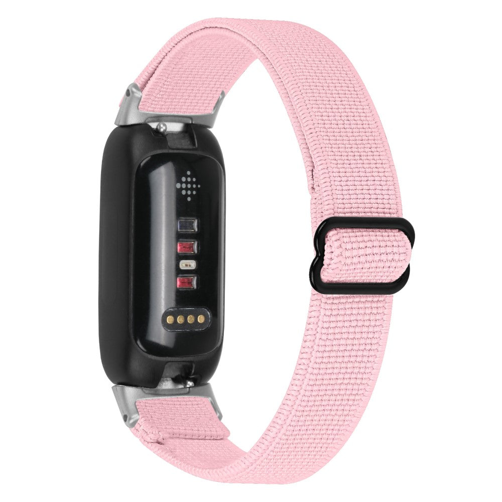 Cool Metal Og Nylon Rem passer til Fitbit Inspire 3 - Pink#serie_3