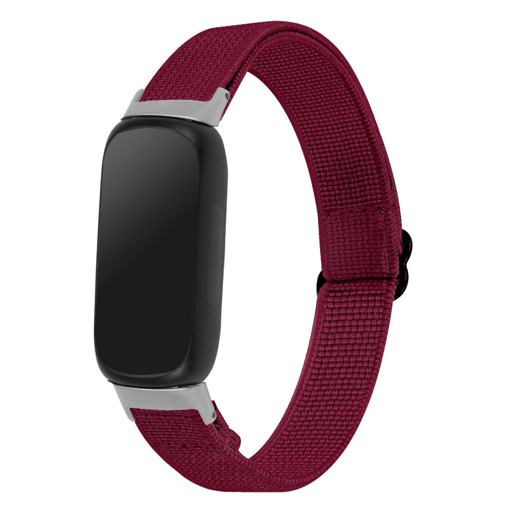 Cool Metal Og Nylon Rem passer til Fitbit Inspire 3 - Rød#serie_5
