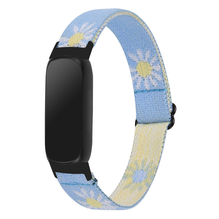 Fantastisk Metal Og Nylon Rem passer til Fitbit Inspire 3 - Blå#serie_12