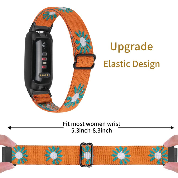 Fantastisk Metal Og Nylon Rem passer til Fitbit Inspire 3 - Orange#serie_9