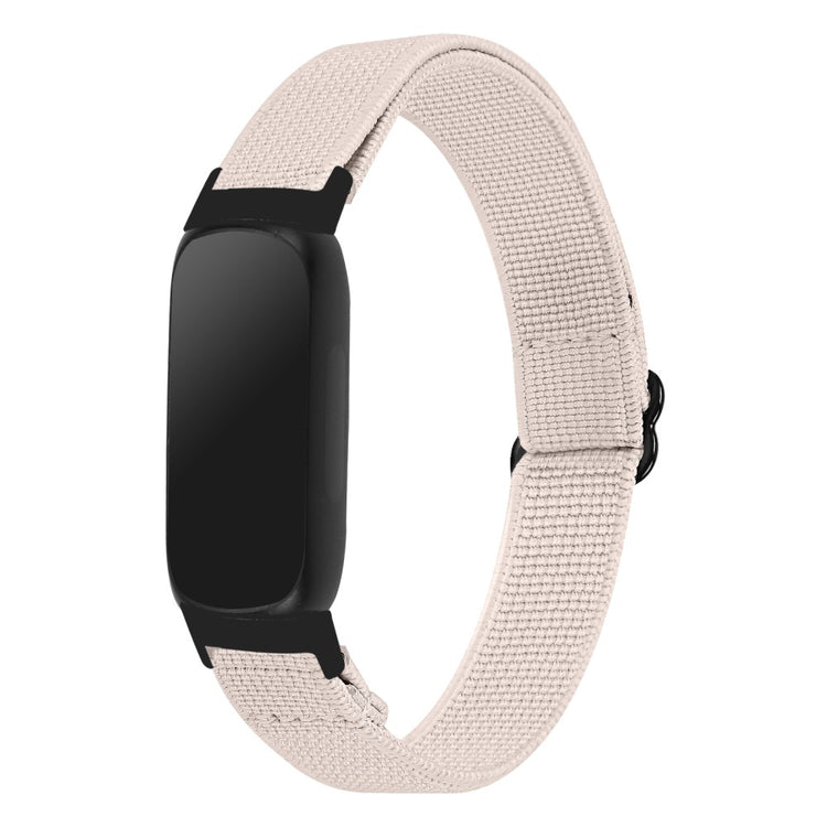 Mega Hårdfør Nylon Rem passer til Fitbit Inspire 3 - Hvid#serie_14