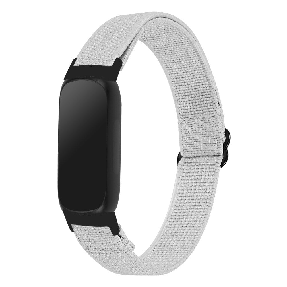 Mega Hårdfør Nylon Rem passer til Fitbit Inspire 3 - Sølv#serie_2