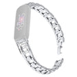 Fitbit Inspire 3 G-shape rhinestone décor metal strap