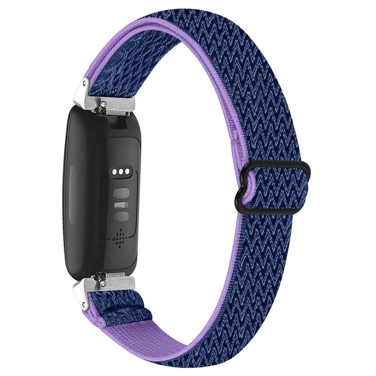 Meget Nydelig Nylon Rem passer til Fitbit Inspire 3 - Blå#serie_6