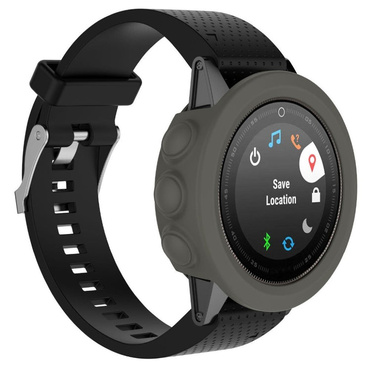 Rigtigt Flot Garmin Fenix 5X Silikone Cover - Sølv#serie_3