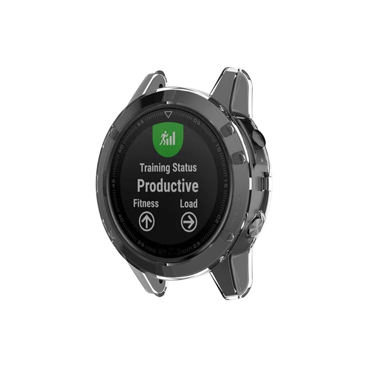 Meget Fint Silikone Cover til Garmin Fenix 5 / Garmin Fenix 5 Plus - Gennemsigtig#serie_2