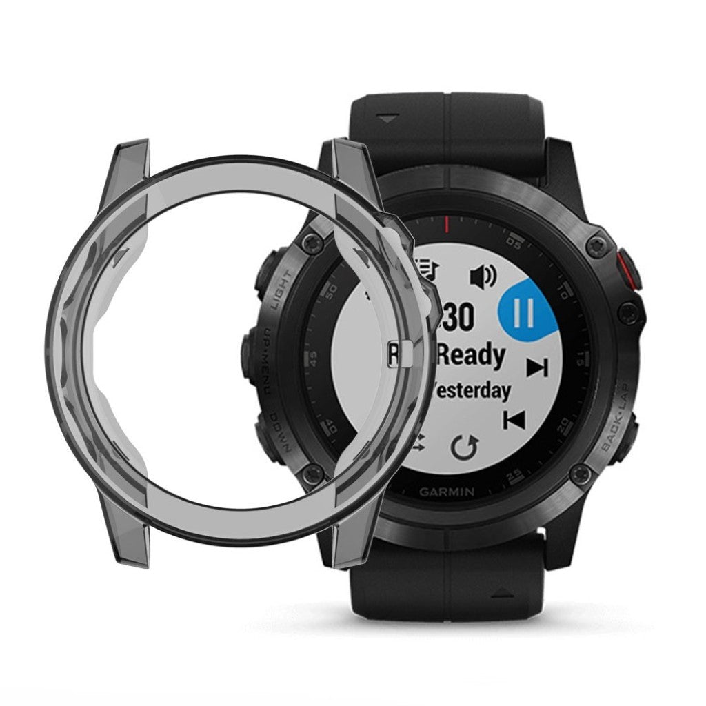 Alle Tiders Garmin Fenix 5S Silikone Cover - Sort#serie_1