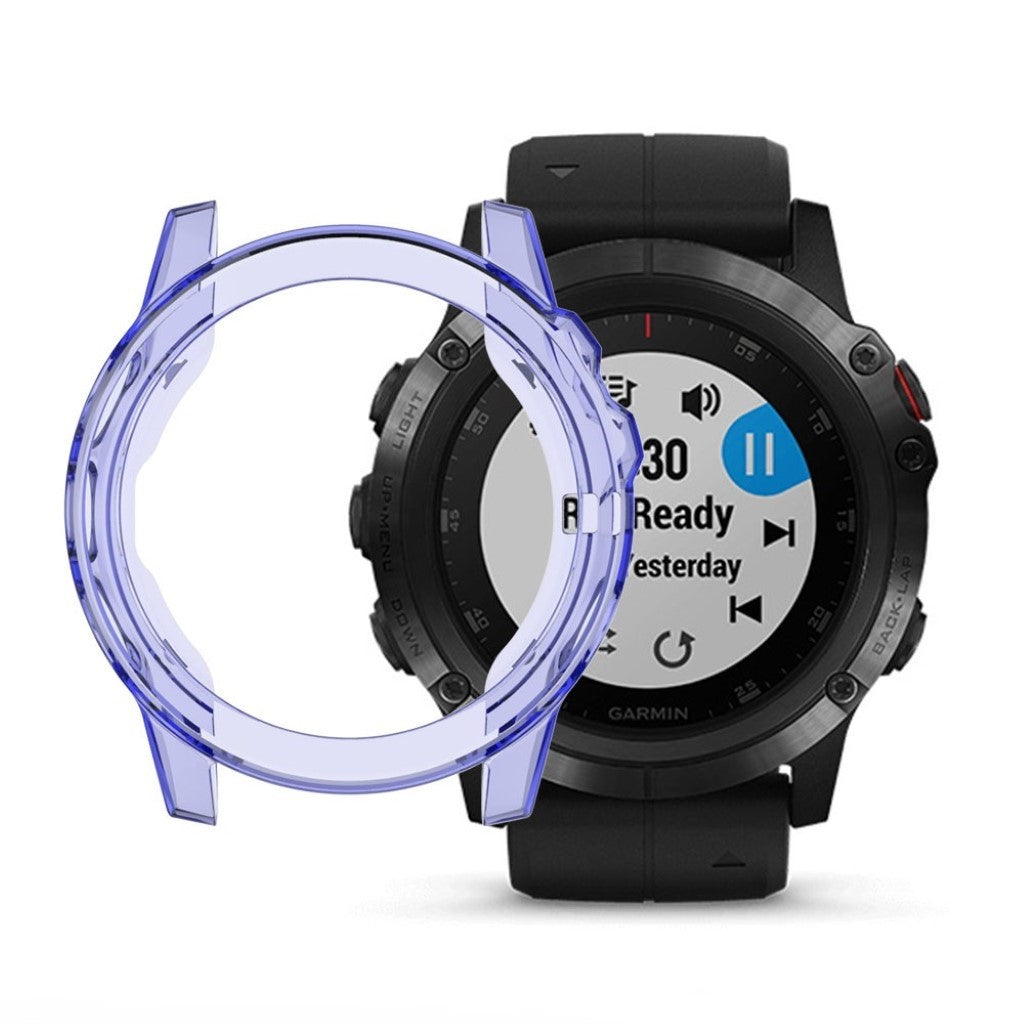 Alle Tiders Garmin Fenix 5S Silikone Cover - Blå#serie_5