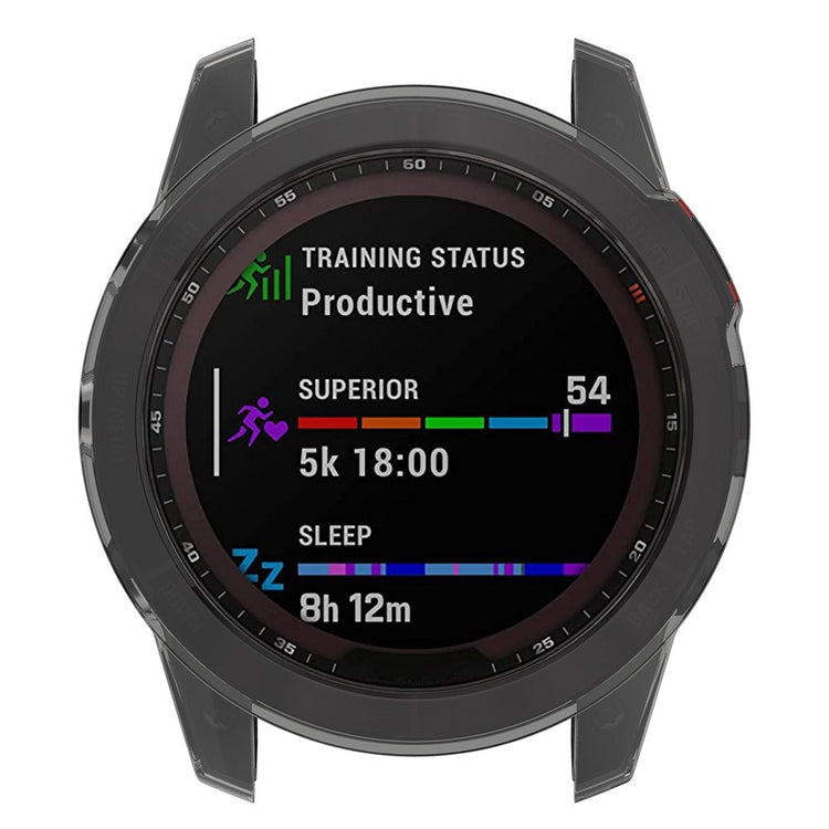 Vildt Flot Silikone Cover til Garmin Fenix 7X - Sort#serie_3