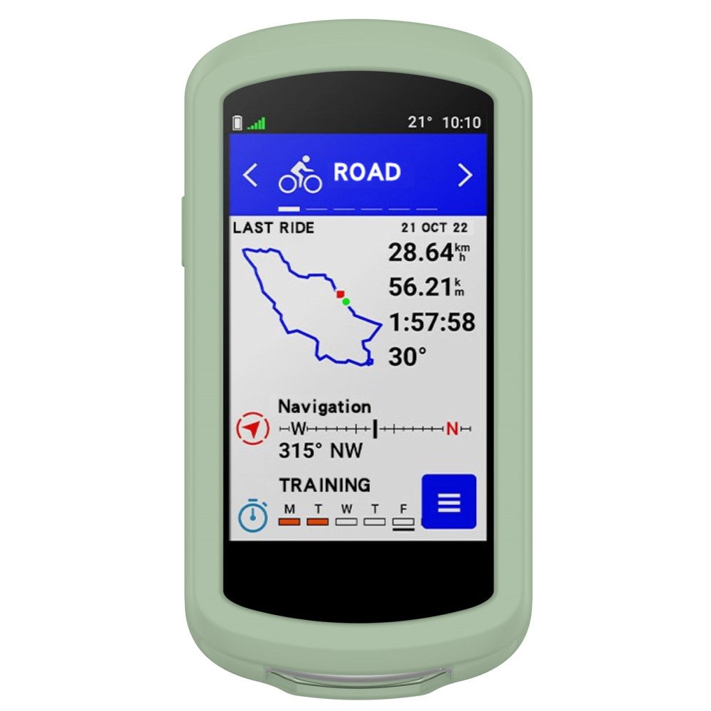 Fed Silikone Cover til Garmin Edge 1040 - Grøn#serie_3