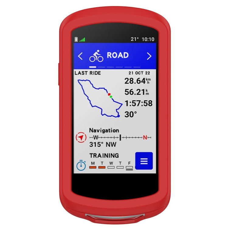 Fed Silikone Cover til Garmin Edge 1040 - Rød#serie_5