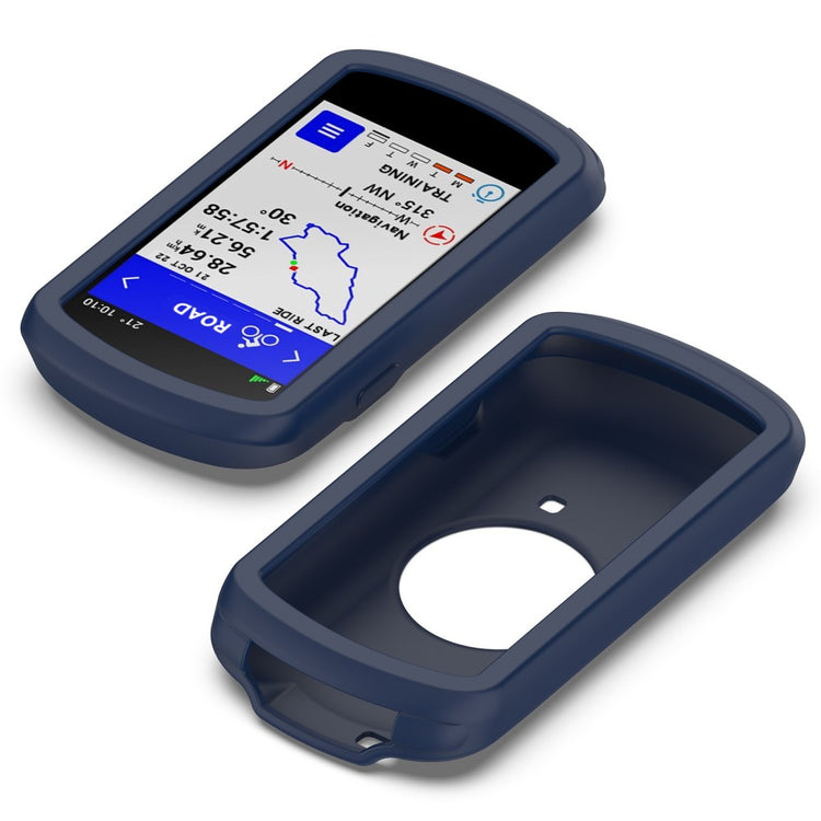 Fed Silikone Cover til Garmin Edge 1040 - Blå#serie_8