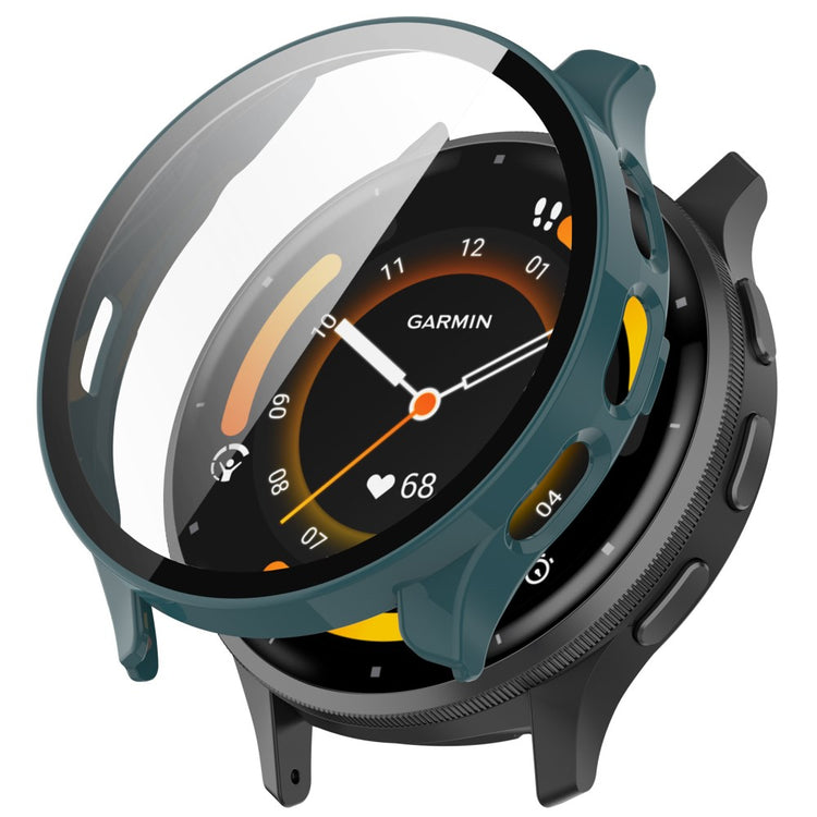 Garmin Venu 3S cover with tempered glass - Pine Needle Green#serie_3