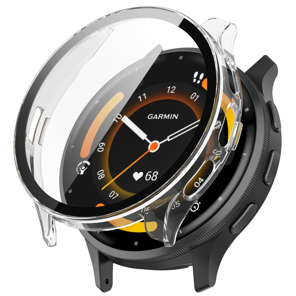 Garmin Venu 3S cover with tempered glass - Transparent White#serie_4