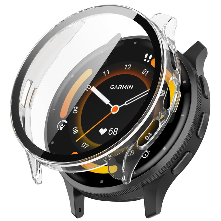 Garmin Venu 3S cover with tempered glass - Transparent White#serie_4