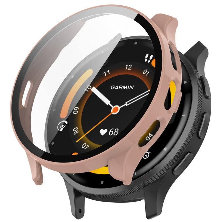 Garmin Venu 3S cover with tempered glass - Pink#serie_6