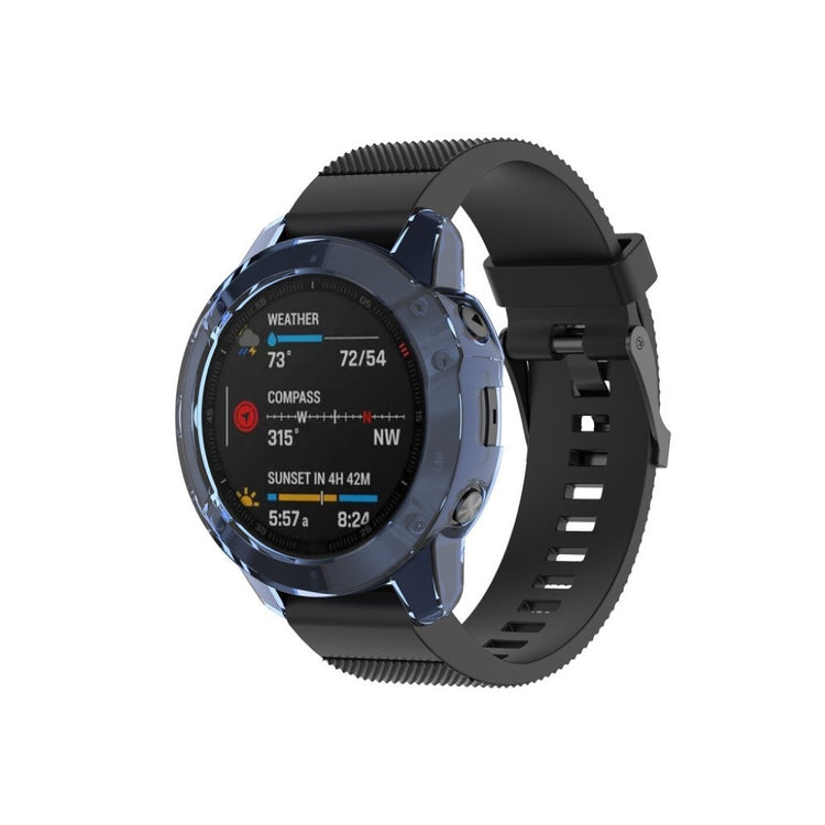 Vildt Godt Garmin Fenix 6X Pro Silikone Cover - Blå#serie_4