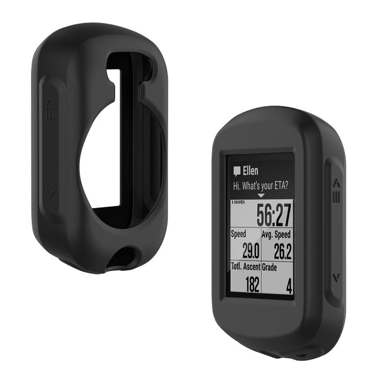 Super Flot Garmin Edge 130 Silikone Cover - Sort#serie_2