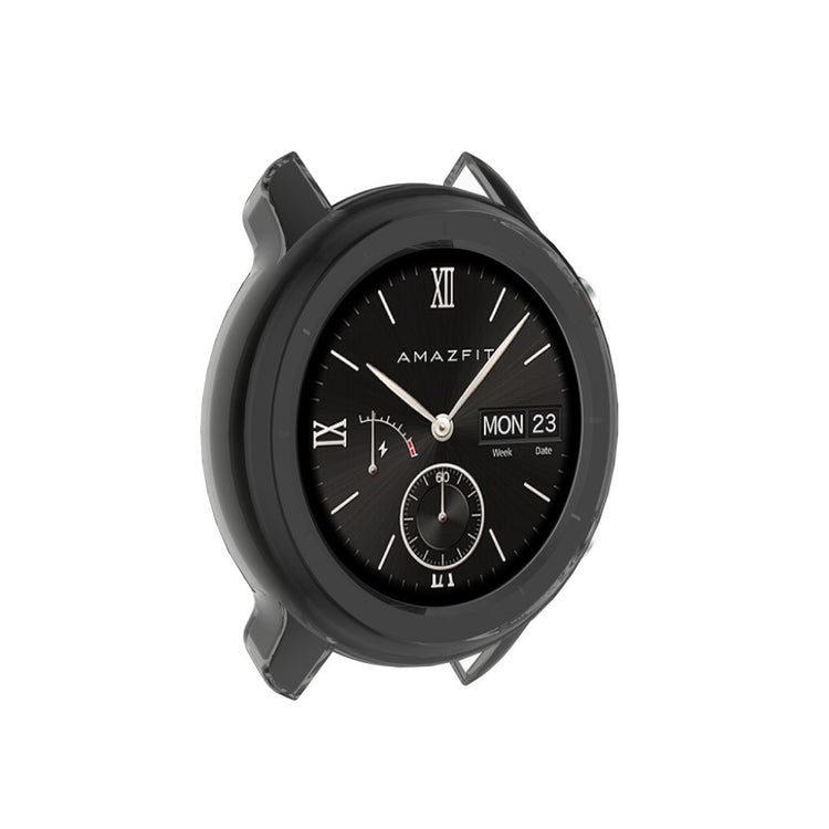 Super Godt Amazfit GTR 47mm Silikone Cover - Sort#serie_3