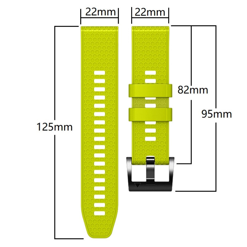 22mm dual-color honeycomb style silicone strap for Amazfit / Garmin / Coros watch - White+Blue#serie_2