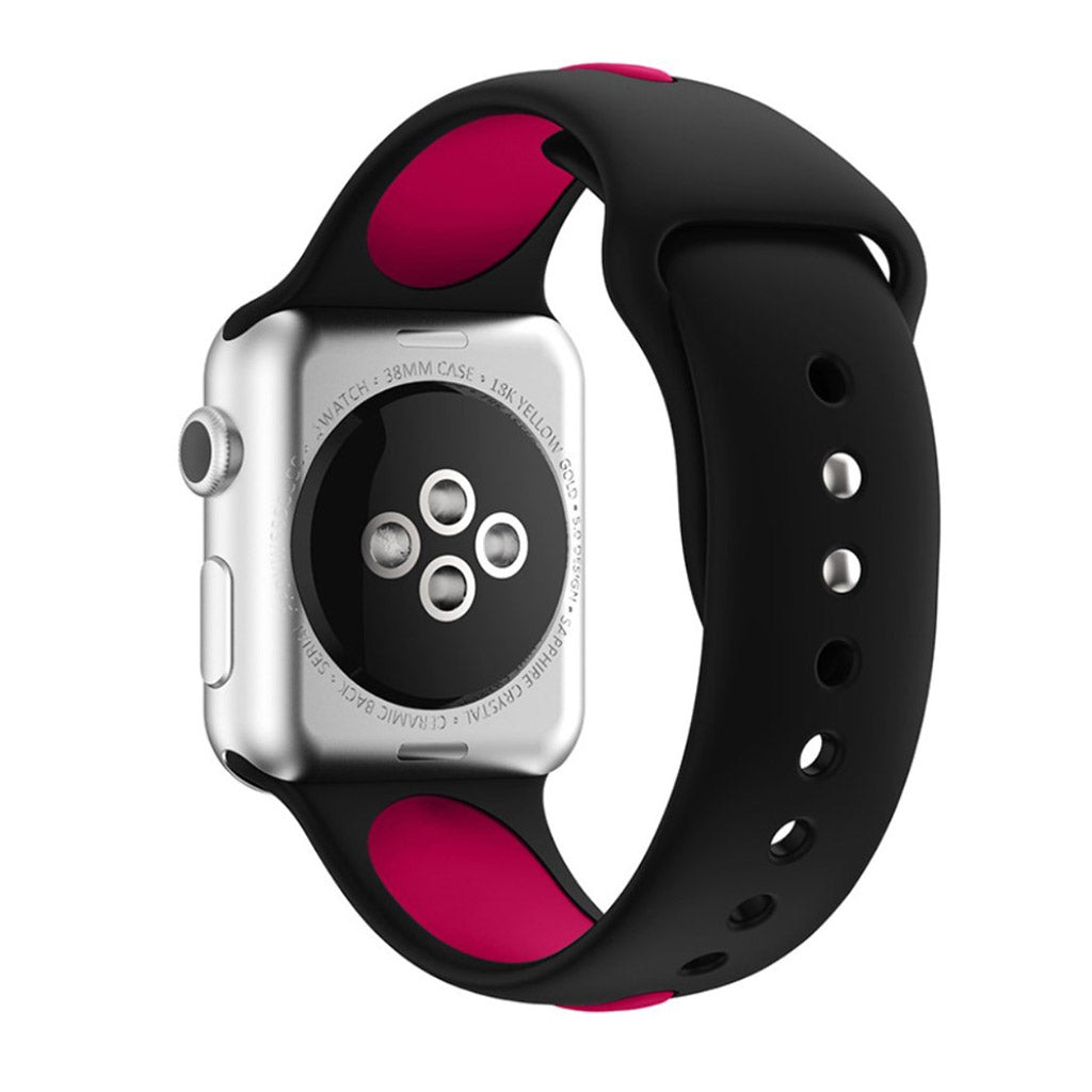 Pink Apple Watch Series 1-3 42mm Silikone Urrem#serie_8