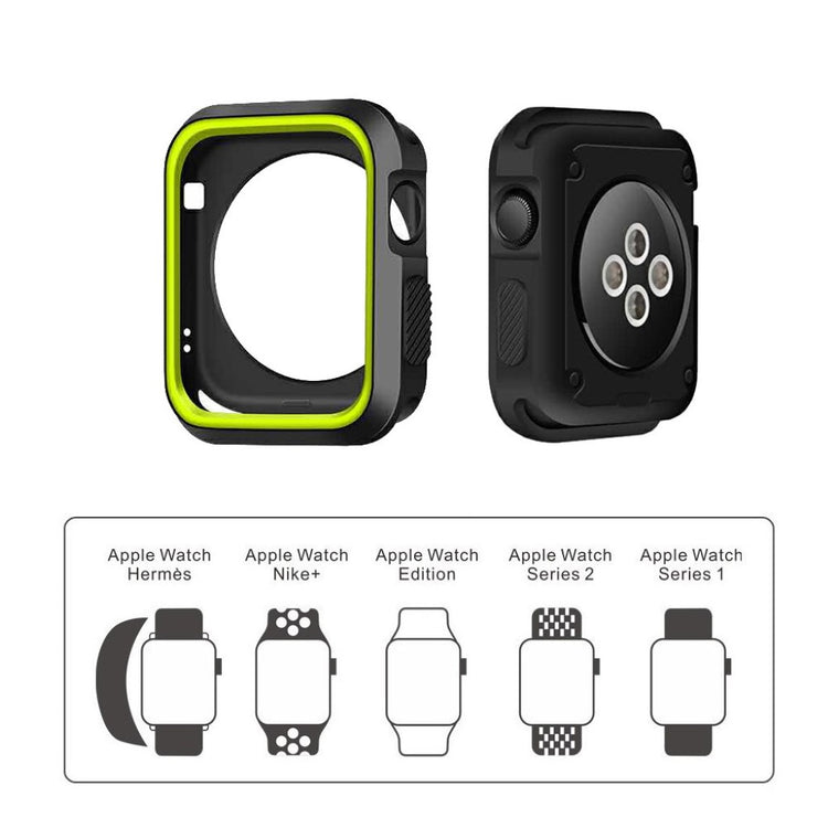 Godt Apple Watch Series 1-3 38mm Silikone Cover - Grøn#serie_3