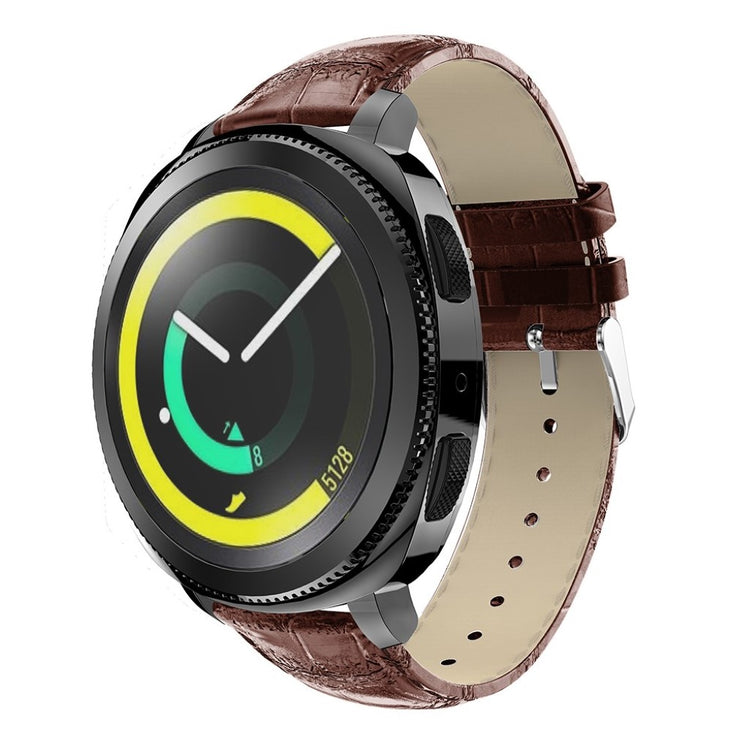 Vildt nydelig Samsung Gear Sport Ægte læder Rem - Brun#serie_1