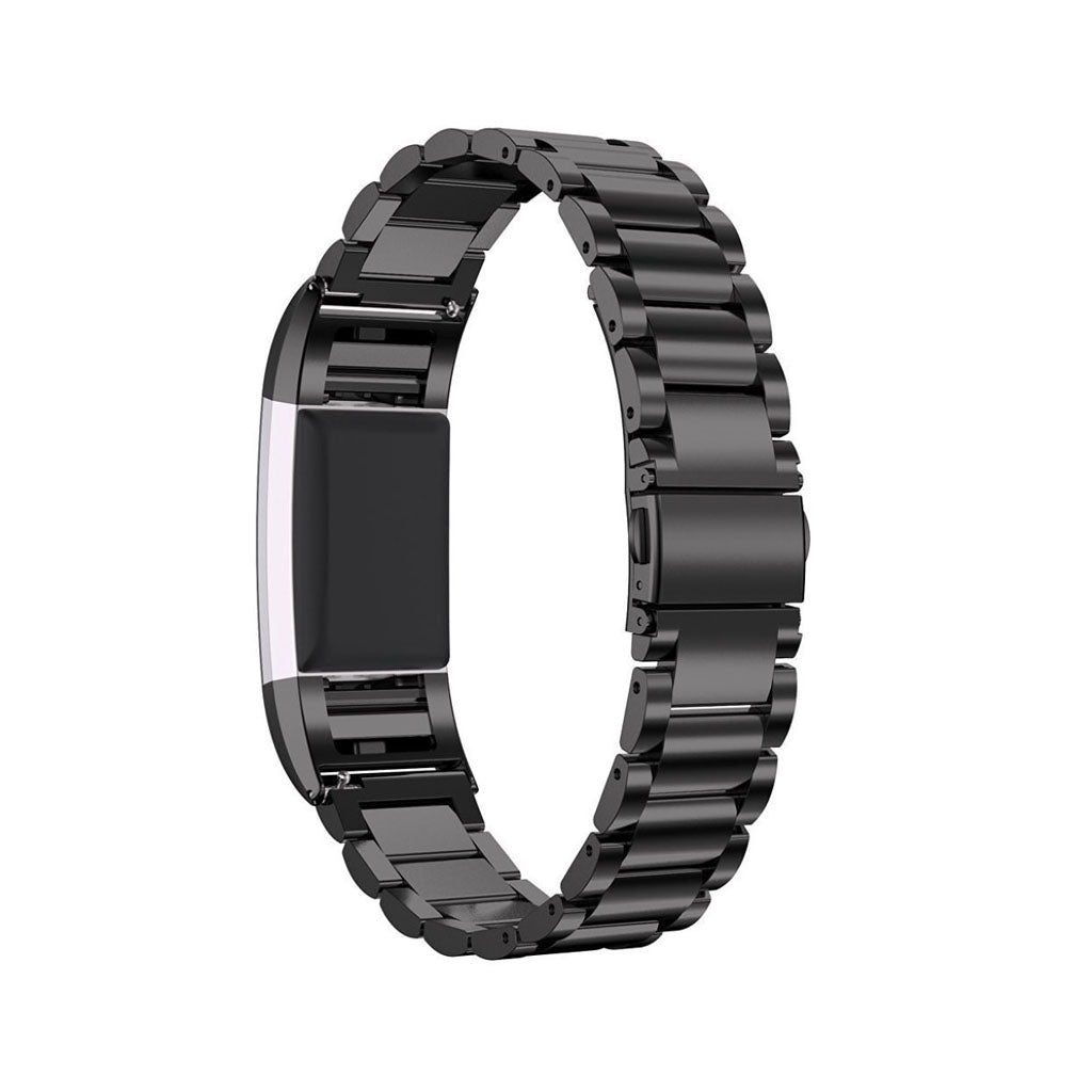 Vildt fed Fitbit Charge 2 Metal Rem - Sort#serie_4