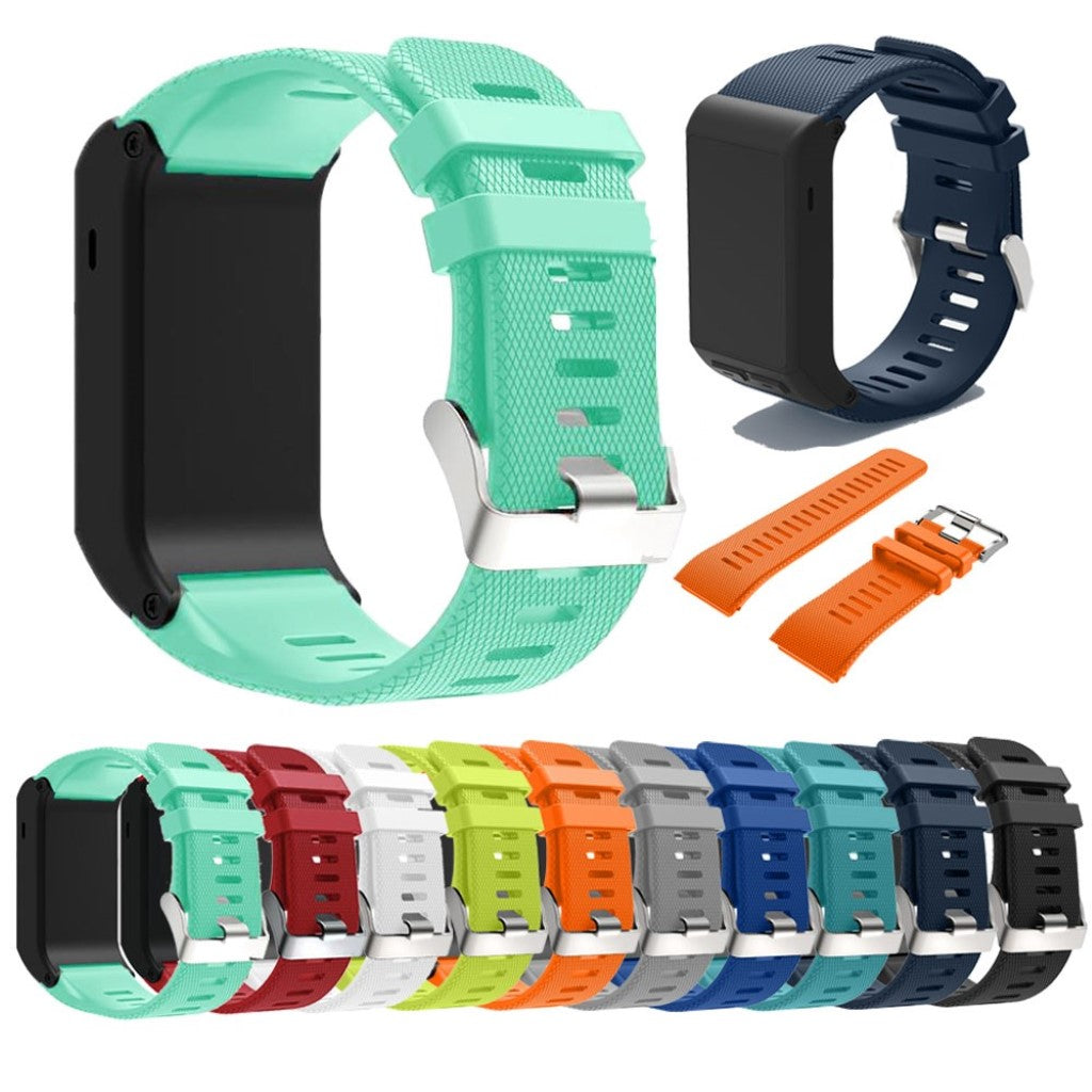 Rigtigt sejt Garmin Vivoactive HR Silikone Rem - Blå#serie_1
