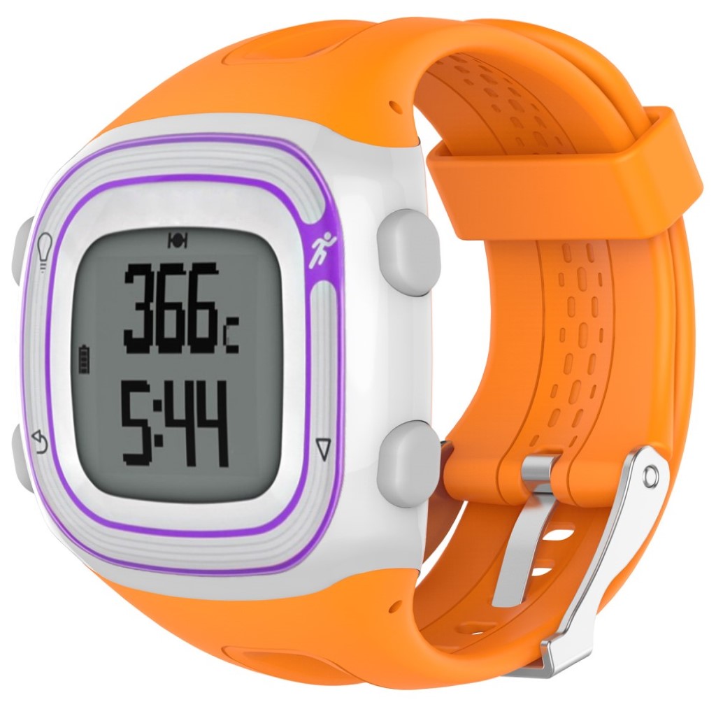 Helt vildt slidstærk Garmin Forerunner 10 Silikone Rem - Orange#serie_2