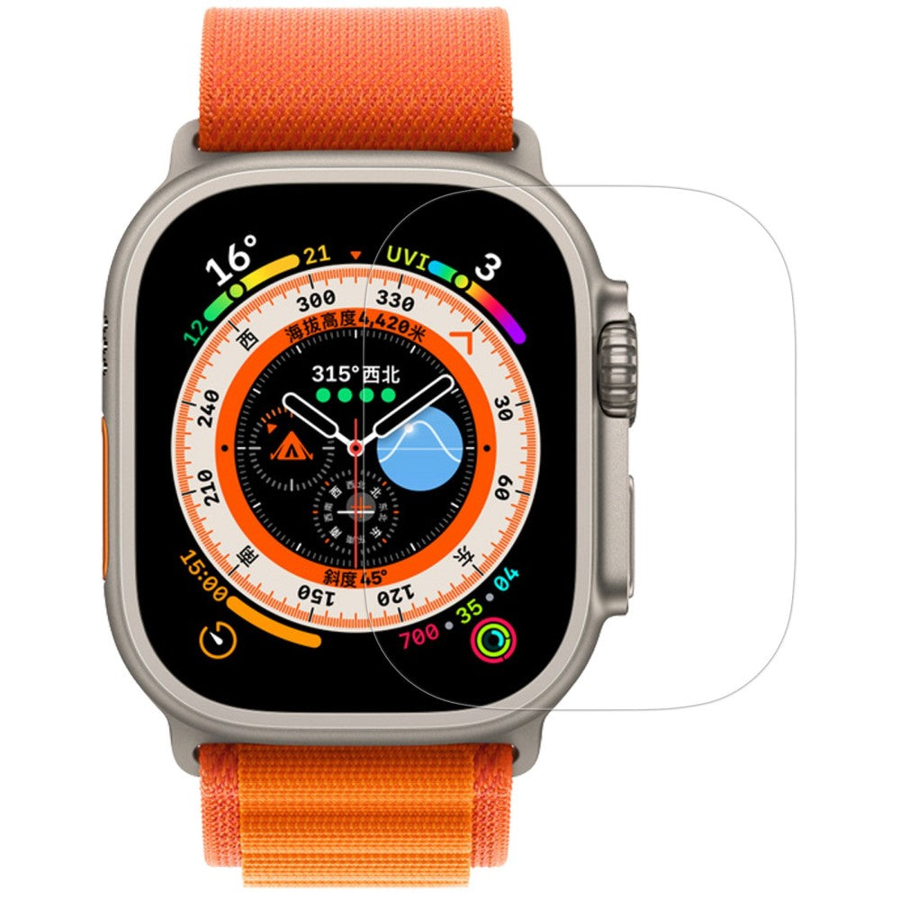 Apple Watch Ultra Hærdet Glas Skærmbeskytter - Gennemsigtig#serie_654