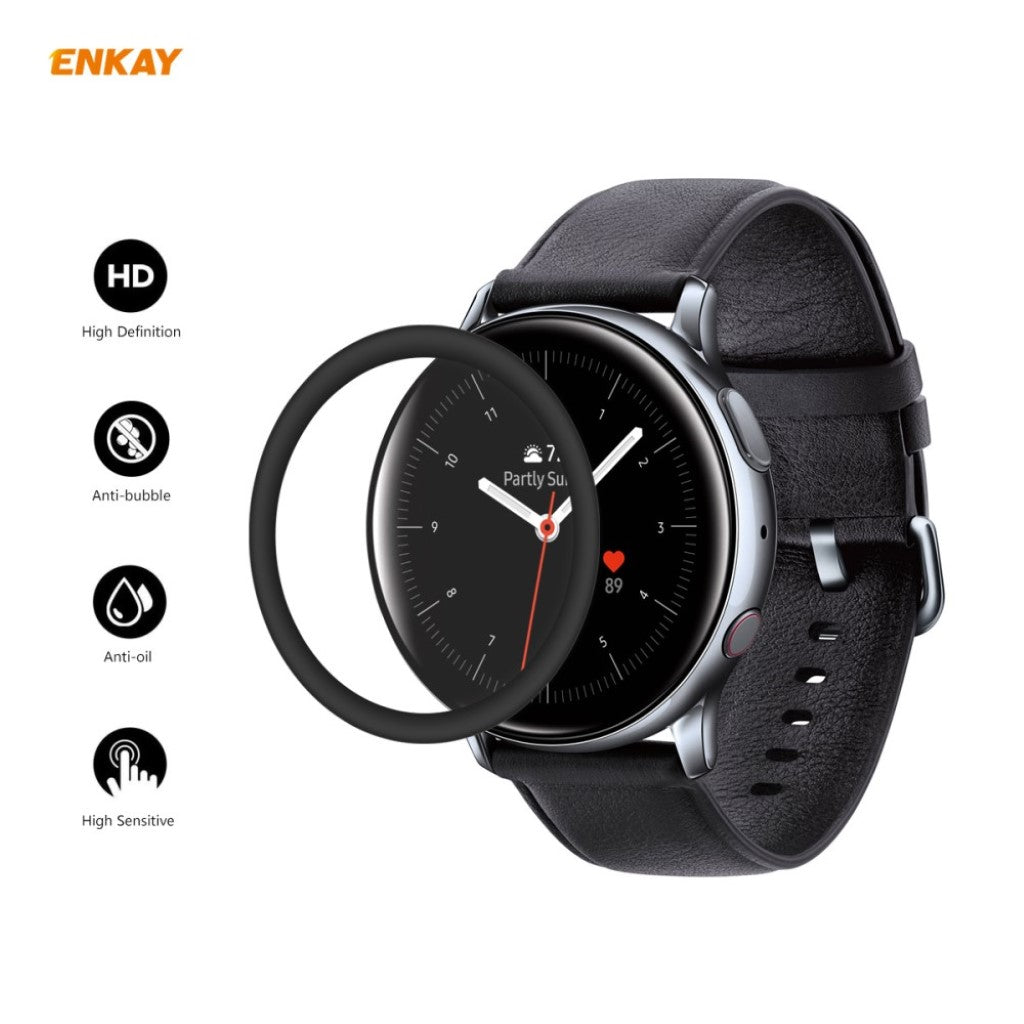 2stk Samsung Galaxy Watch Active 2 - 44mm Plastik Skærmbeskytter - Gennemsigtig#serie_470