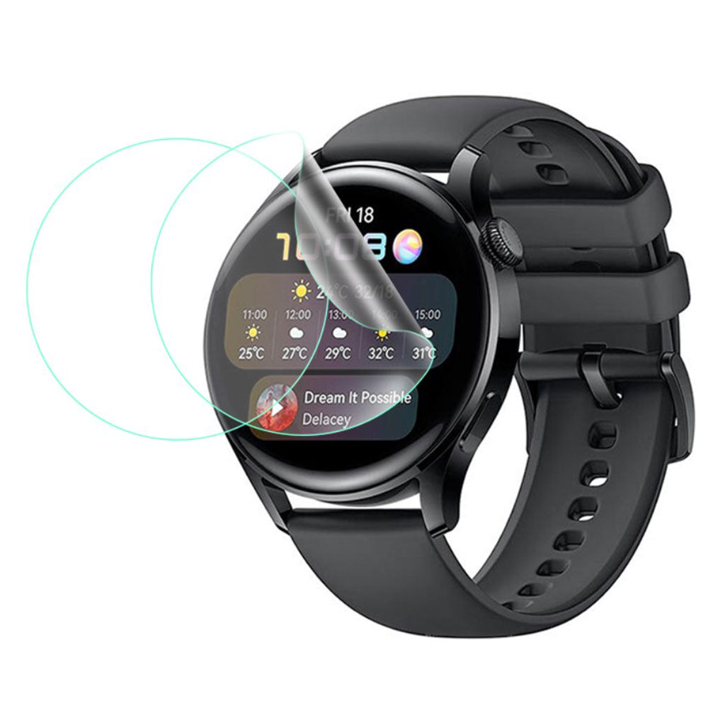2stk Huawei Watch 3 Plastik Skærmbeskytter - Gennemsigtig#serie_283