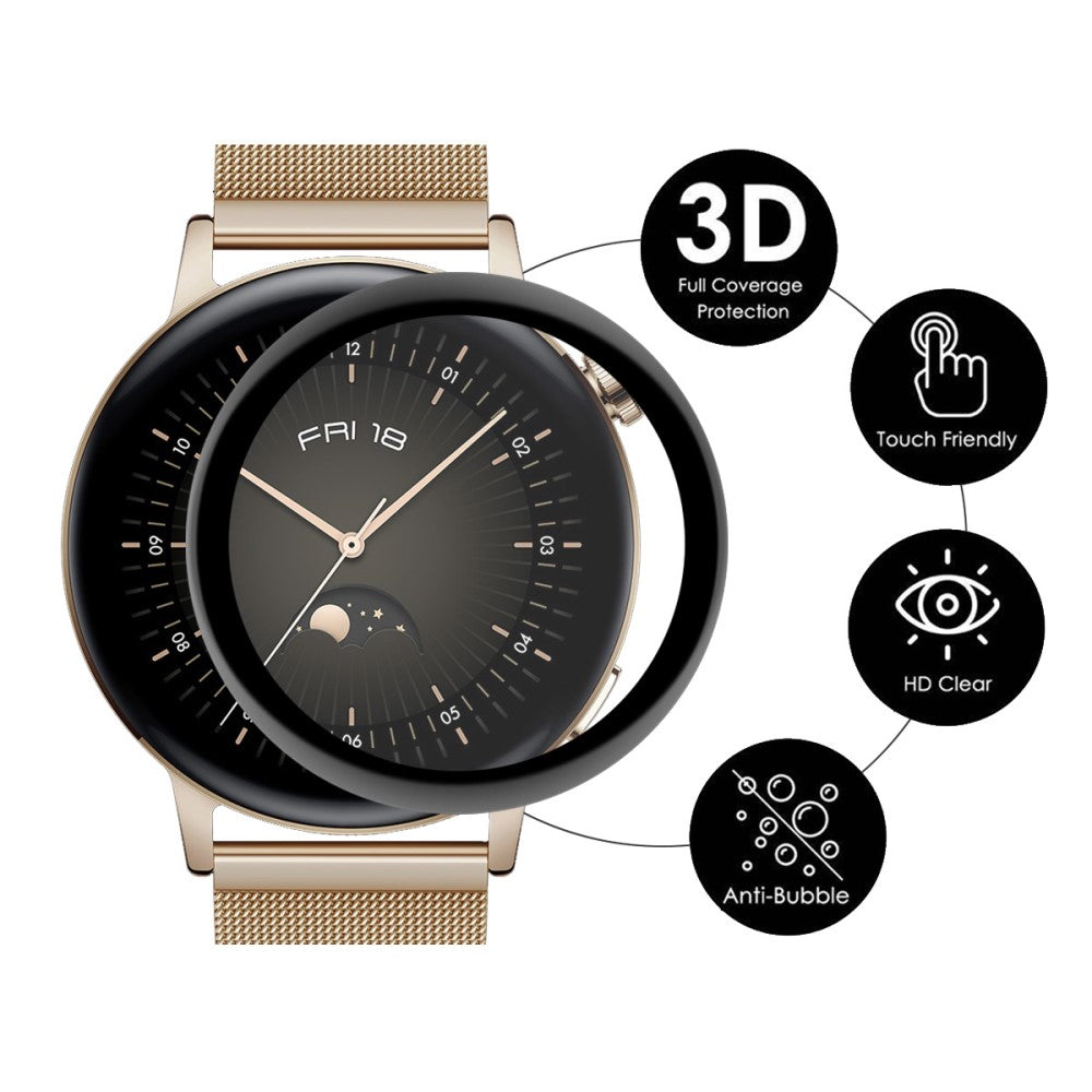 2stk Huawei Watch GT 3 (42mm) Plastik  HD Skærmbeskytter - Gennemsigtig#serie_314