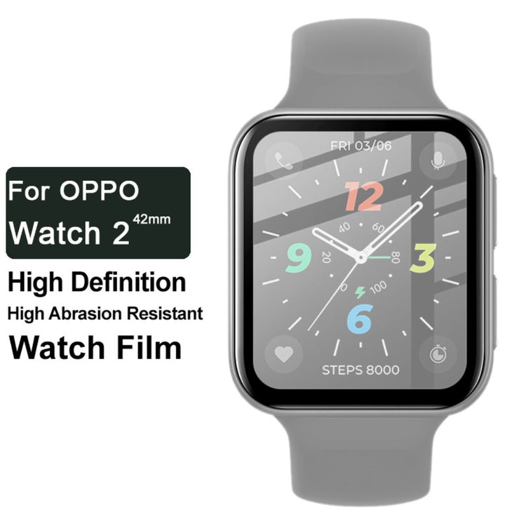 Oppo Watch 2 (42mm) Plastik  HD Skærmbeskytter - Gennemsigtig#serie_044