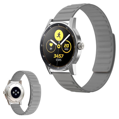 22mm Universal flexible silicone watch strap - Grey#serie_4