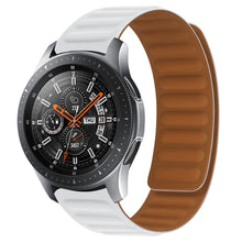 22mm Universal silicone magnetic lock watch strap - White#serie_2