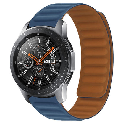 22mm Universal silicone magnetic lock watch strap - Midnight Blue#serie_22
