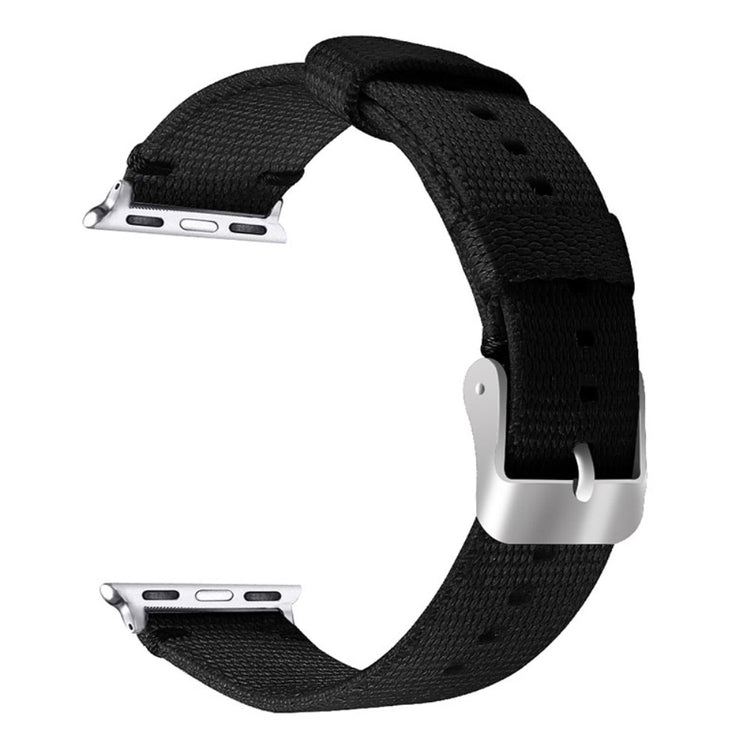 Super holdbart Apple Watch Series 7 41mm Nylon Rem - Sort#serie_5