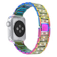 Modisch Apple Watch Series 7 41mm Metall und Strass armband