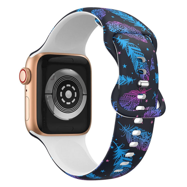 Vildt skøn Apple Watch Series 7 41mm Silikone Rem - Flerfarvet#serie_4