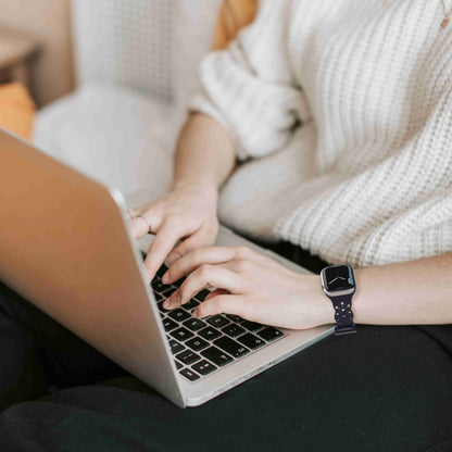 Helt vildt fed Apple Watch Series 7 41mm Silikone Urrem - Blå#serie_2