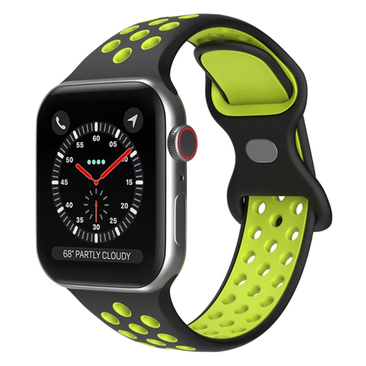 Elegant Apple Watch Series 7 41mm Silikone Urrem - Sort#serie_14