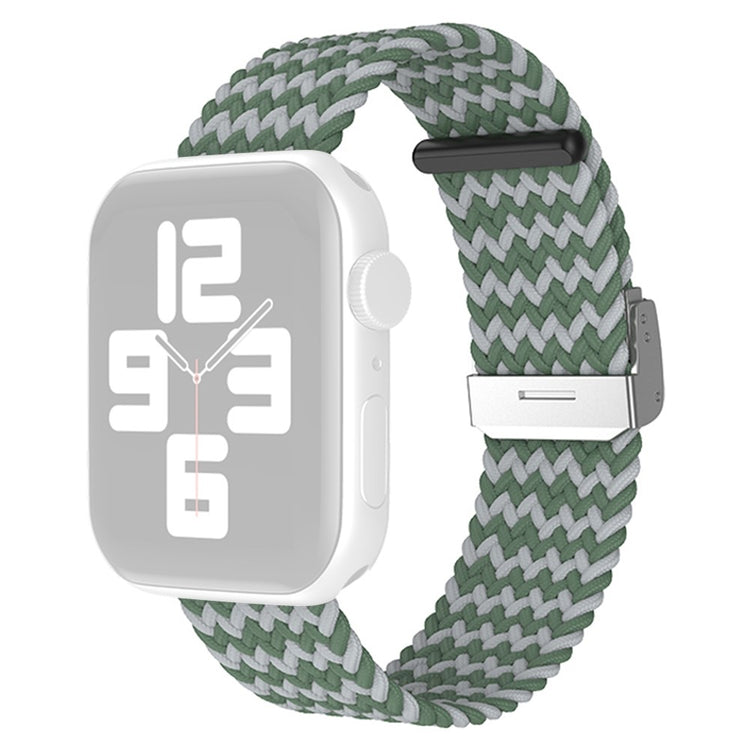 Flot Apple Watch Series 7 41mm Nylon Rem - Sølv#serie_24