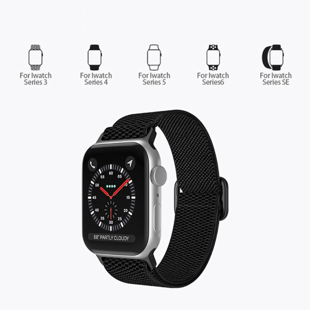 Mega fint Apple Watch Series 7 41mm Stof Urrem - Hvid#serie_2