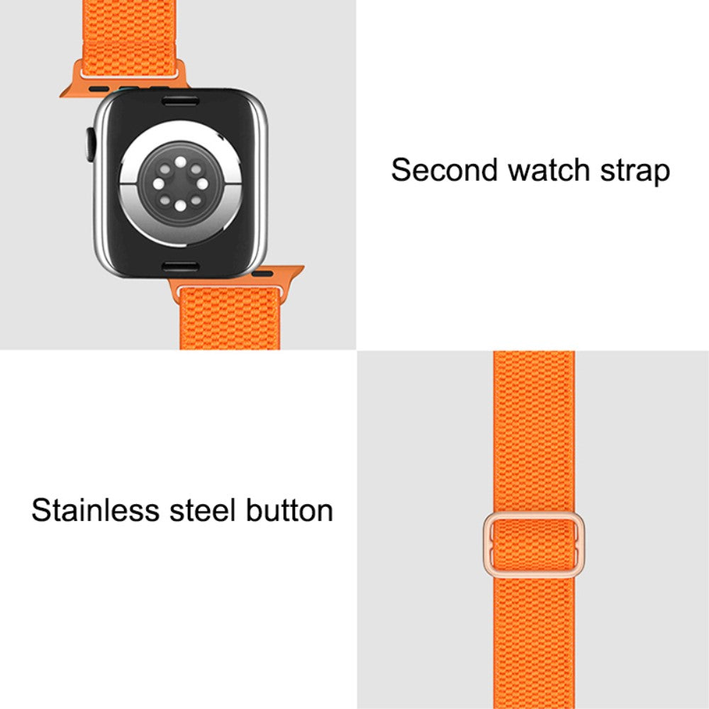 Mega fint Apple Watch Series 7 41mm Stof Urrem - Orange#serie_7