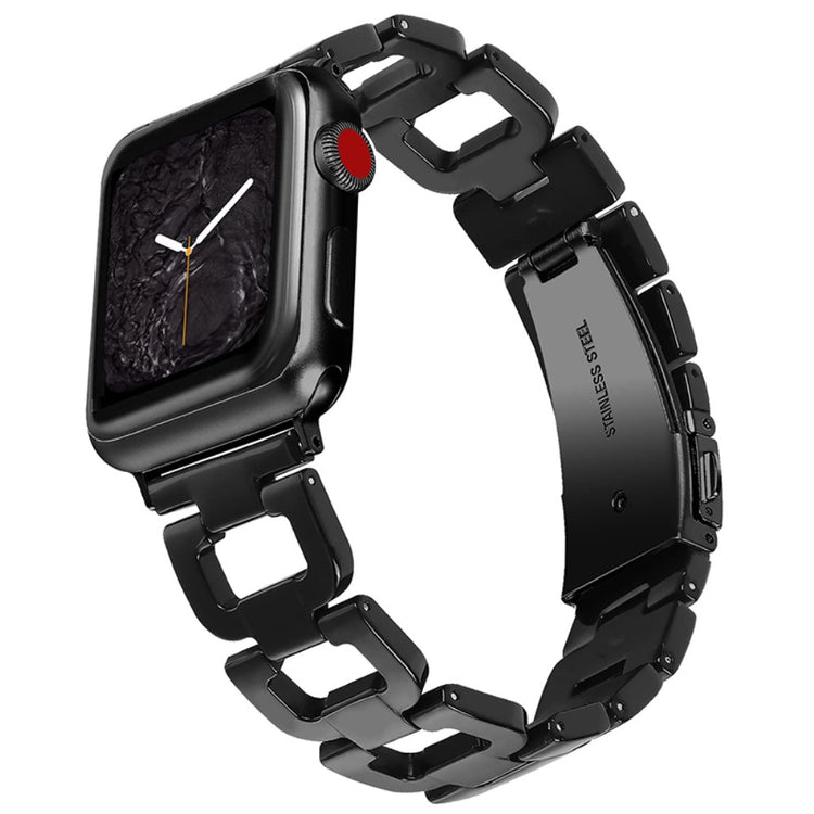 Tidsløst Apple Watch Series 7 41mm  Rem - Sort#serie_5