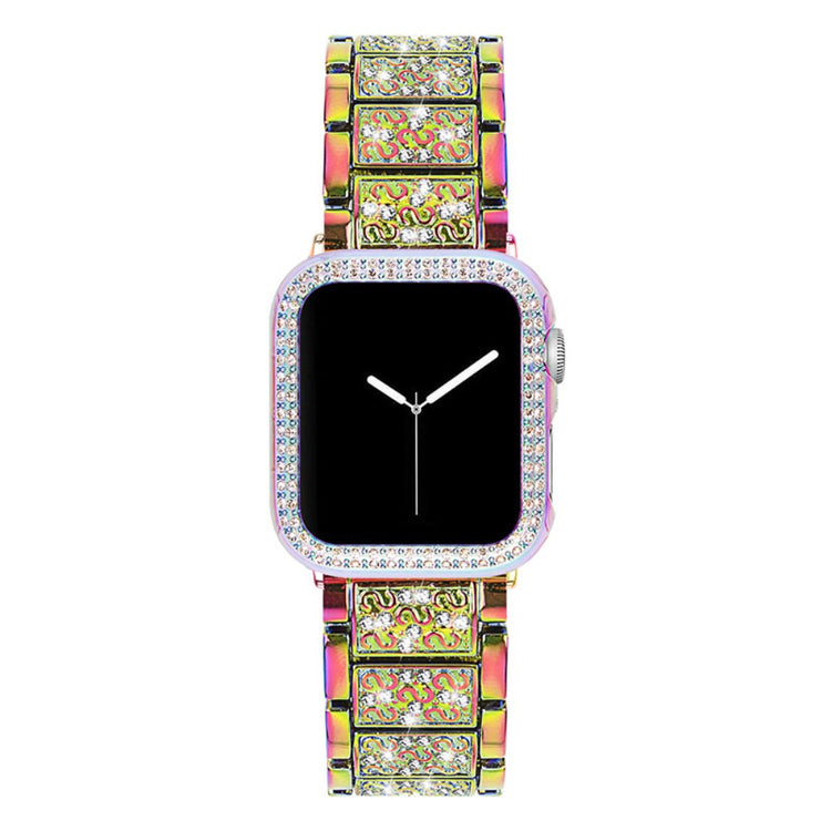 Apple Watch Series 7 45mm Metal Rem med Cover - Flerfarvet#serie_8